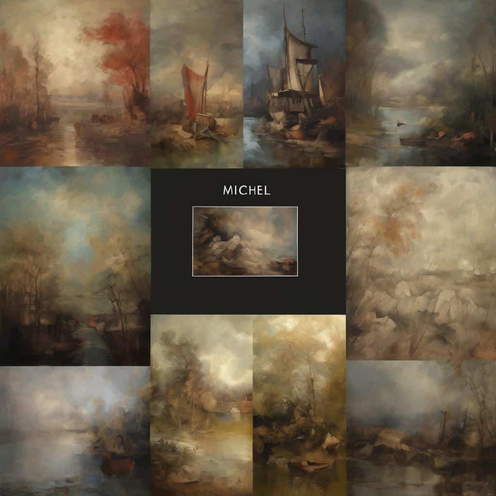 Ρευστικά τοπία με θεματική Υφή και Υποσυνείδητη Αντίληψη, εμπνευσμένα από τον Michel.